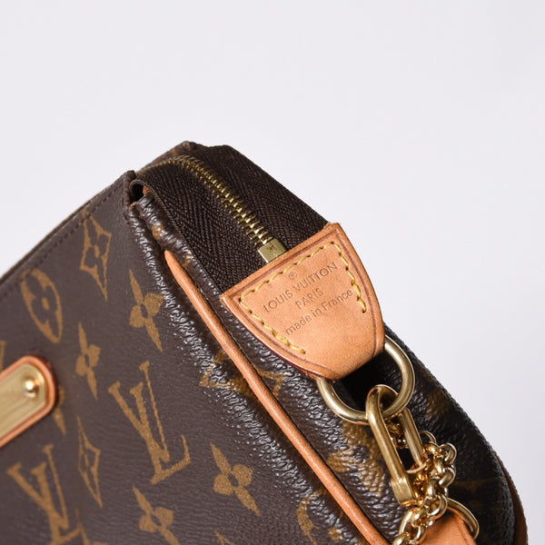 LOUIS VUITTON Eva Shoulder Bag M95567 Monogram Brown Gold Hardware Good Condition Used 4a000595