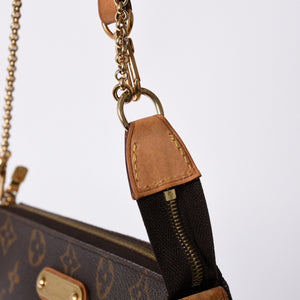 LOUIS VUITTON Eva Shoulder Bag M95567 Monogram Brown Gold Hardware Good Condition Used 4a000595