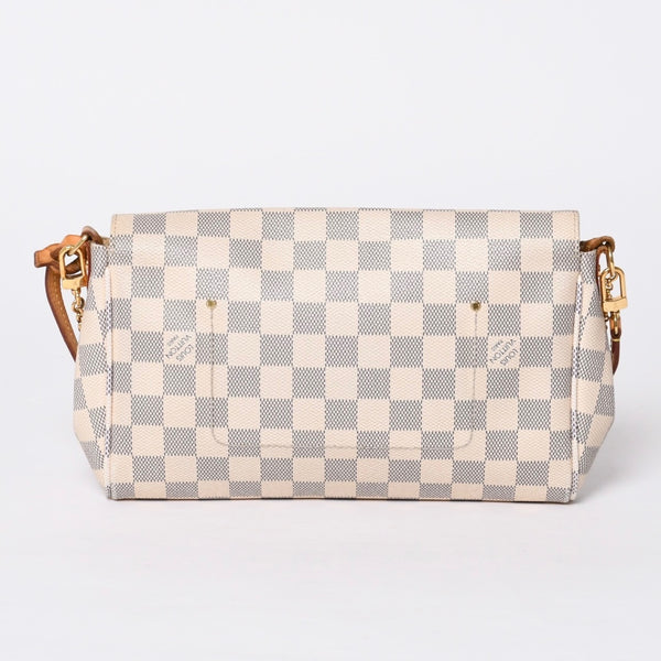 LOUIS VUITTON ルイヴィトン ショルダーバッグ ダミエアズール フェイボリットMM ダミエキャンバス N41275 美品 中古 4a000807