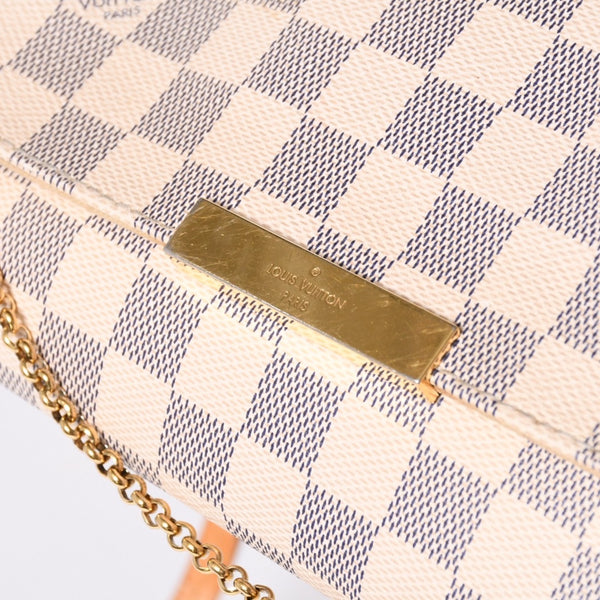 LOUIS VUITTON ルイヴィトン ショルダーバッグ ダミエアズール フェイボリットMM ダミエキャンバス N41275 美品 中古 4a000807