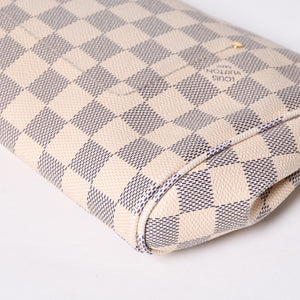 LOUIS VUITTON ルイヴィトン ショルダーバッグ ダミエアズール フェイボリットMM ダミエキャンバス N41275 美品 中古 4a000807