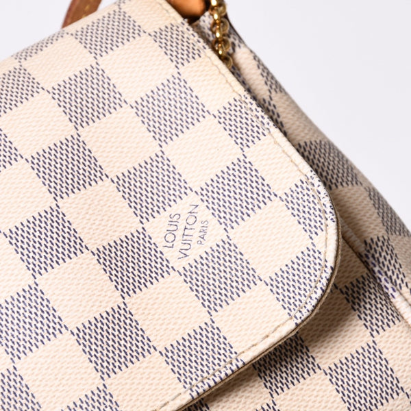 LOUIS VUITTON ルイヴィトン ショルダーバッグ ダミエアズール フェイボリットMM ダミエキャンバス N41275 美品 中古 4a000807