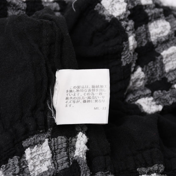 極美品 ISSEY MIYAKE me イッセイミヤケ ミー ワンピース プリーツ ホワイト ブラック MI42FR622 ポリエステル サイズF 中古 4a014077