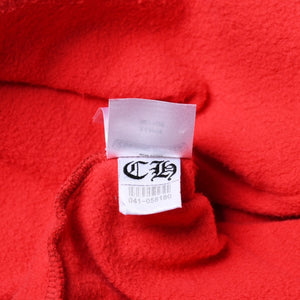 CHROME HEARTS Scroll Label Print Hoodie Men's size:XL Red Good Condition Used 4a000682