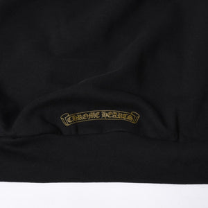 New and unused CHROME HEARTS Zip Up Black Gold Parka Size L Dagger Zip Old English Logo Used 4a000680