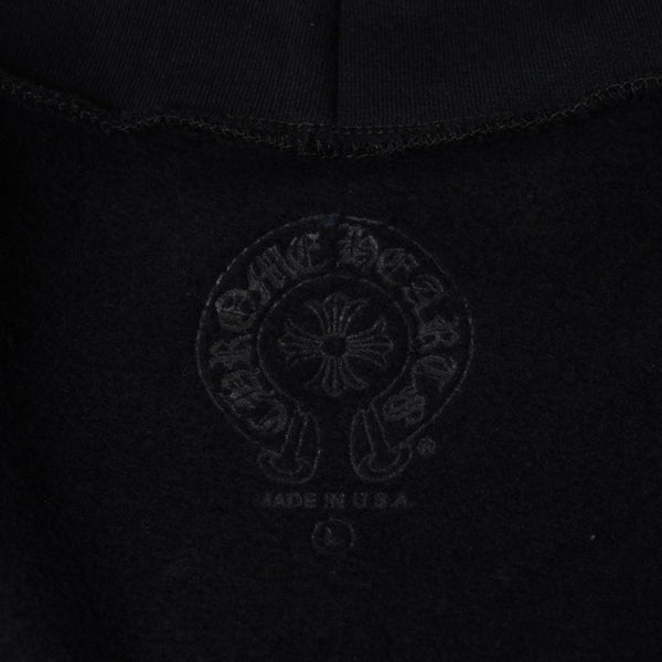 New and unused CHROME HEARTS Zip Up Black Gold Parka Size L Dagger Zip Old English Logo Used 4a000680