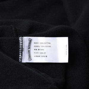 New and unused CHROME HEARTS Zip Up Black Gold Parka Size L Dagger Zip Old English Logo Used 4a000680