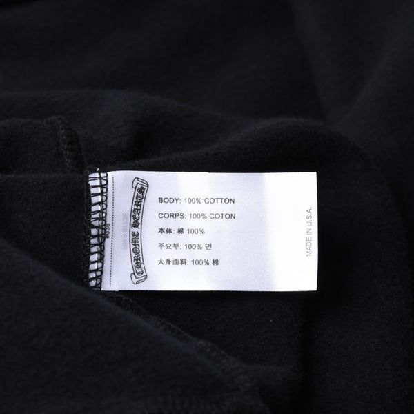 New and unused CHROME HEARTS Zip Up Black Gold Parka Size L Dagger Zip Old English Logo Used 4a000680