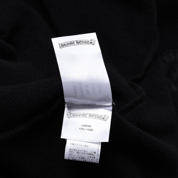 New and unused CHROME HEARTS Zip Up Black Gold Parka Size L Dagger Zip Old English Logo Used 4a000680