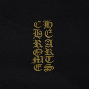 New and unused CHROME HEARTS Zip Up Black Gold Parka Size L Dagger Zip Old English Logo Used 4a000681