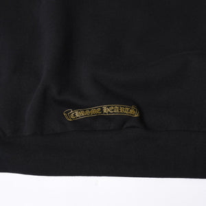 New and unused CHROME HEARTS Zip Up Black Gold Parka Size L Dagger Zip Old English Logo Used 4a000681