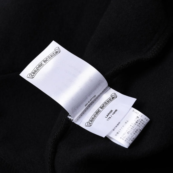 New and unused CHROME HEARTS Zip Up Black Gold Parka Size L Dagger Zip Old English Logo Used 4a000681
