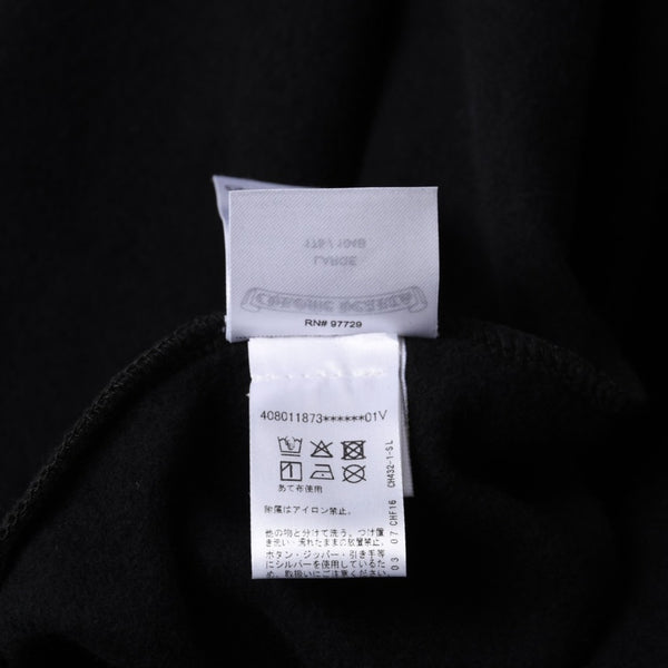 New and unused CHROME HEARTS Zip Up Black Gold Parka Size L Dagger Zip Old English Logo Used 4a000681