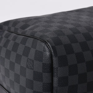 Very good condition LOUIS VUITTON Keepall Bandouliere 55 Boston bag N41413 Damier Graphite Black Used 4a000669
