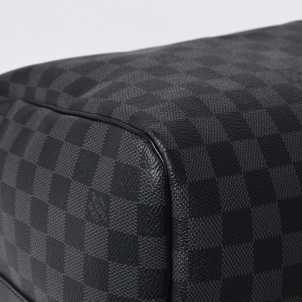 Very good condition LOUIS VUITTON Keepall Bandouliere 55 Boston bag N41413 Damier Graphite Black Used 4a000669