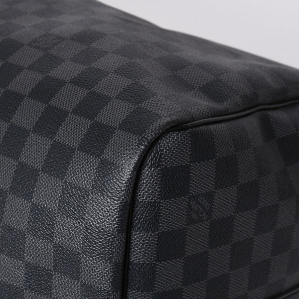 Very good condition LOUIS VUITTON Keepall Bandouliere 55 Boston bag N41413 Damier Graphite Black Used 4a000669