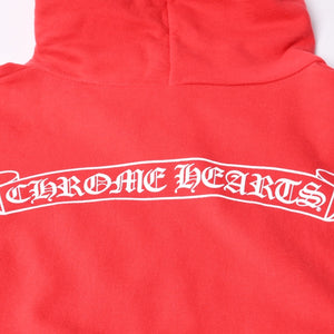 CHROME HEARTS Scroll Label Print Hoodie Men's size:XL Red Good Condition Used 4a000682