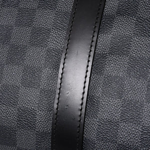 Very good condition LOUIS VUITTON Keepall Bandouliere 55 Boston bag N41413 Damier Graphite Black Used 4a000669