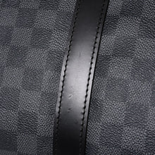 画像をギャラリービューアに読み込む, 極美品 LOUIS VUITTON ルイヴィトン キーポルバンドリエール55 ボストンバッグ N41413 ダミエグラフィット ブラック 中古 4a000669