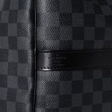 画像をギャラリービューアに読み込む, 極美品 LOUIS VUITTON ルイヴィトン キーポルバンドリエール55 ボストンバッグ N41413 ダミエグラフィット ブラック 中古 4a000669