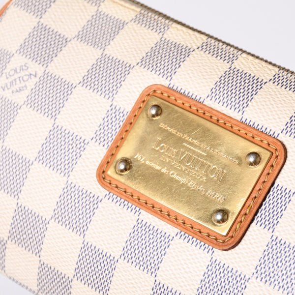 LOUIS VUITTON Damier Azur Eva 2WAY Hand Shoulder Bag N55214 Good Condition Used 4a000730
