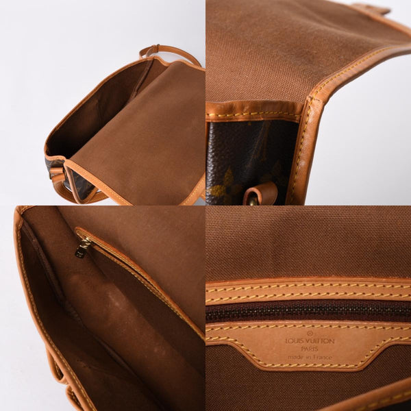 LOUIS VUITTON Jinbeer MM Monogram M42247 Shoulder bag Brown Gold hardware Good condition Used 4a000725