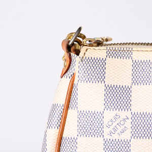 LOUIS VUITTON Damier Azur Eva 2WAY Hand Shoulder Bag N55214 Good Condition Used 4a000730