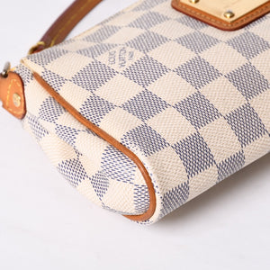 LOUIS VUITTON Damier Azur Eva 2WAY Hand Shoulder Bag N55214 Good Condition Used 4a000730