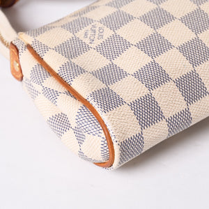 LOUIS VUITTON Damier Azur Eva 2WAY Hand Shoulder Bag N55214 Good Condition Used 4a000730