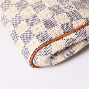 LOUIS VUITTON Damier Azur Eva 2WAY Hand Shoulder Bag N55214 Good Condition Used 4a000730