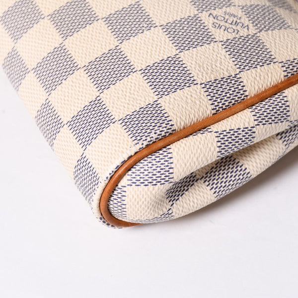 LOUIS VUITTON Damier Azur Eva 2WAY Hand Shoulder Bag N55214 Good Condition Used 4a000730