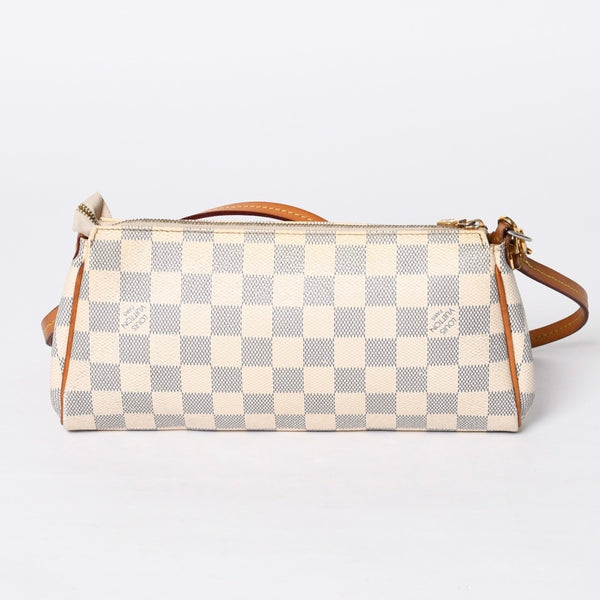 LOUIS VUITTON Damier Azur Eva 2WAY Hand Shoulder Bag N55214 Good Condition Used 4a000730