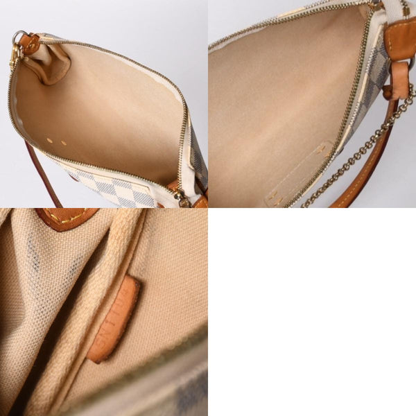 LOUIS VUITTON Damier Azur Eva 2WAY Hand Shoulder Bag N55214 Good Condition Used 4a000730