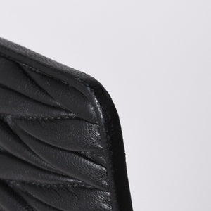 MIU MIU ミュウ ミュウ Shoulder Bag ショルダーバッグ Black ブラック 斜め掛け ポシェット ミニバッグ マテラッセ 美品 中古 4a000135