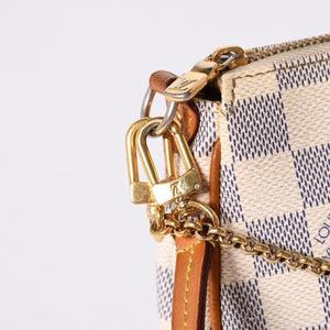 LOUIS VUITTON Damier Azur Eva 2WAY Hand Shoulder Bag N55214 Good Condition Used 4a000730
