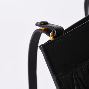 MIU MIU ミュウ ミュウ Shoulder Bag ショルダーバッグ Black ブラック 斜め掛け ポシェット ミニバッグ マテラッセ 美品 中古 4a000135