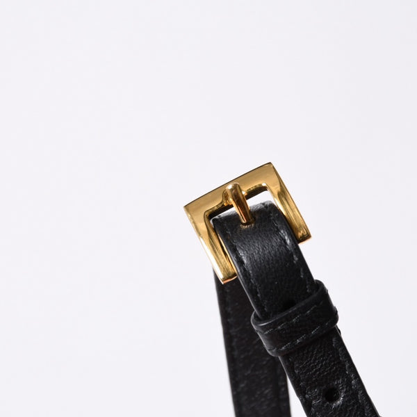 MIU MIU ミュウ ミュウ Shoulder Bag ショルダーバッグ Black ブラック 斜め掛け ポシェット ミニバッグ マテラッセ 美品 中古 4a000135