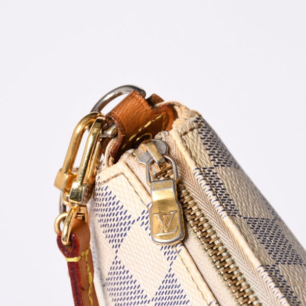 LOUIS VUITTON Damier Azur Eva 2WAY Hand Shoulder Bag N55214 Good Condition Used 4a000730