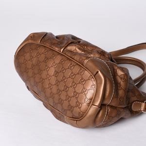Very Good Condition GUCCI 247902 Sukey Model Guccisima Gold Color Tote Bag 2WAY Used 4a000752