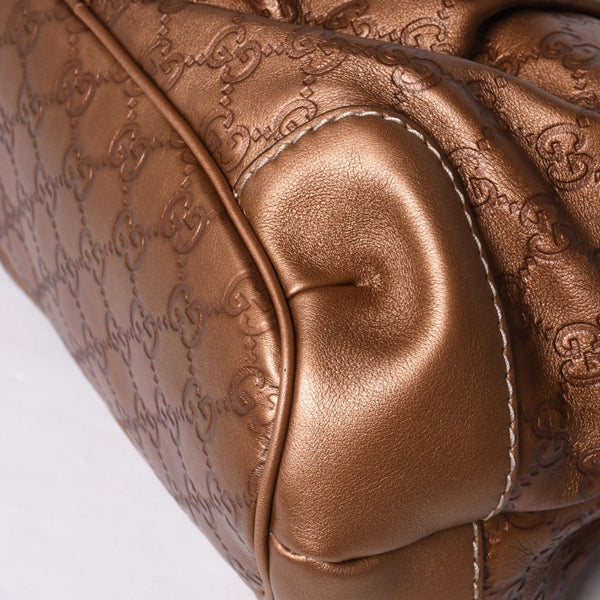 Very Good Condition GUCCI 247902 Sukey Model Guccisima Gold Color Tote Bag 2WAY Used 4a000752