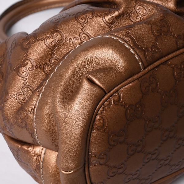 Very Good Condition GUCCI 247902 Sukey Model Guccisima Gold Color Tote Bag 2WAY Used 4a000752