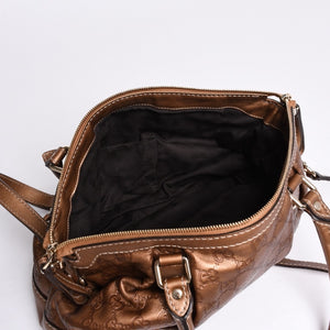 Very Good Condition GUCCI 247902 Sukey Model Guccisima Gold Color Tote Bag 2WAY Used 4a000752