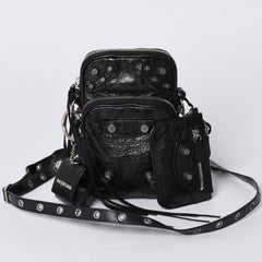 BALENCIAGA Luka Gor shoulder bag men's bag 742015 black silver hardware mint condition used 4a000733