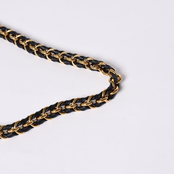 極美品 LOUIS VUITTON ルイヴィトン モノグラム アンプラント ミュルティ ポシェット アクセソワール ブラック M80399 現行 ゴールド金具 中古 4a000801