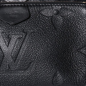 極美品 LOUIS VUITTON ルイヴィトン モノグラム アンプラント ミュルティ ポシェット アクセソワール ブラック M80399 現行 ゴールド金具 中古 4a000801