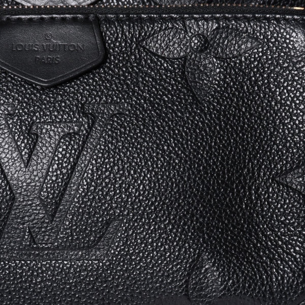 極美品 LOUIS VUITTON ルイヴィトン モノグラム アンプラント ミュルティ ポシェット アクセソワール ブラック M80399 現行 ゴールド金具 中古 4a000801