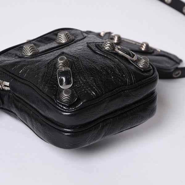 BALENCIAGA Luka Gor shoulder bag men's bag 742015 black silver hardware mint condition used 4a000733
