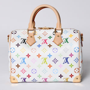 Unused LOUIS VUITTON Speedy TM Takashi Murakami Bandouliere 25 Handbag M13085 Monogram Multicolor Used 4a001219