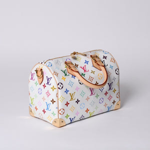 Unused LOUIS VUITTON Speedy TM Takashi Murakami Bandouliere 25 Handbag M13085 Monogram Multicolor Used 4a001219