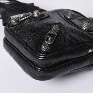 BALENCIAGA Luka Gor shoulder bag men's bag 742015 black silver hardware mint condition used 4a000733